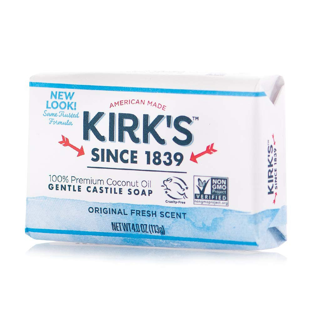 Kirks Original Coco Castile Bar Soap, 4 Oz